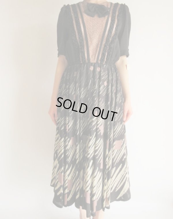 画像5: Dead stock*高級感のあるスモ―キーカラーワンピース