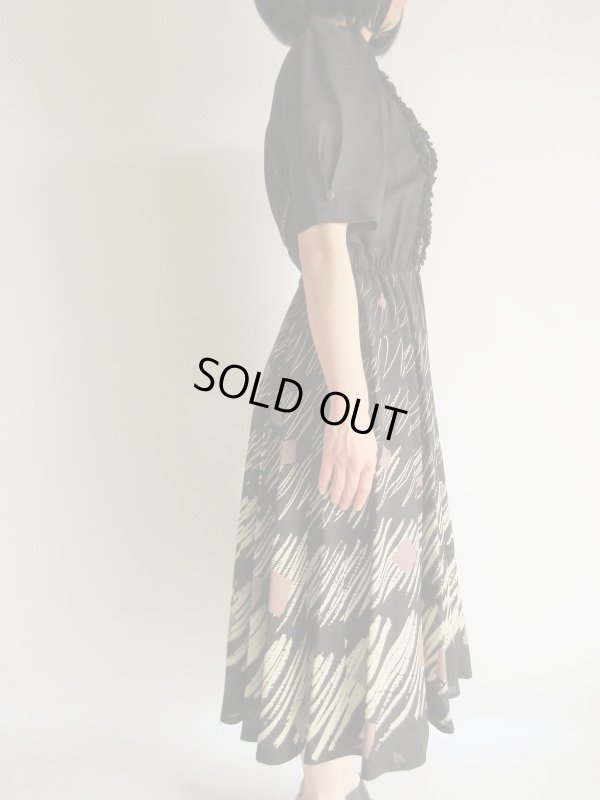 画像6: Dead stock*高級感のあるスモ―キーカラーワンピース