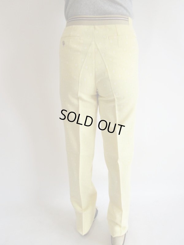 画像7: ●未使用*レモンイエロー色のスクエア柄パンツ