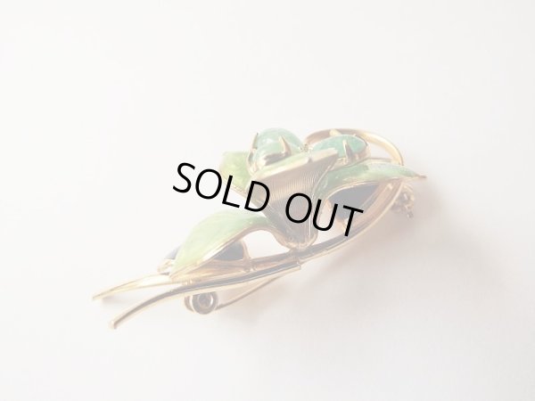 画像4: 天然石*お花と葉っぱのブローチ