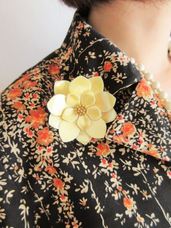 画像8: USA*vintageエナメルブローチＦ