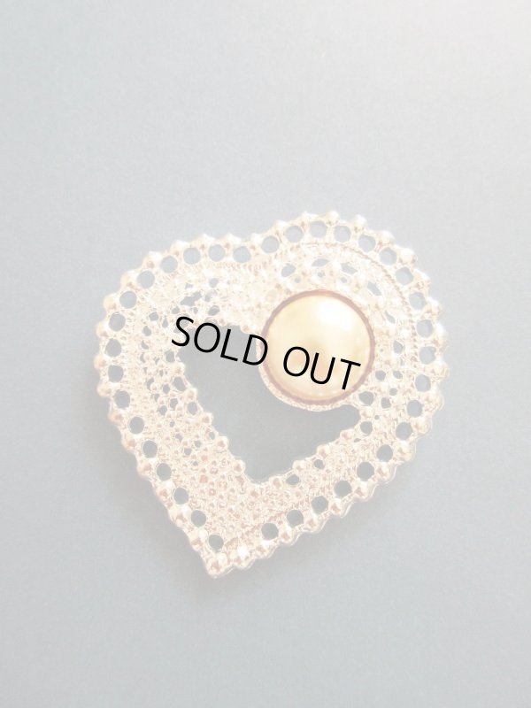 画像3: 未使用*インパクトハートのブローチ