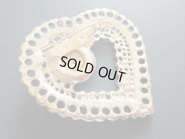 画像7: 未使用*インパクトハートのブローチ