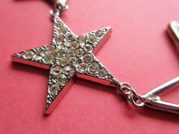 画像3: 未使用*キラキラ星のラインスト―ンネックレス（２色展開）