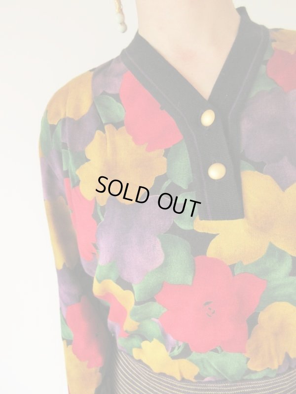 画像6: 華やぎフラワーデザインニット