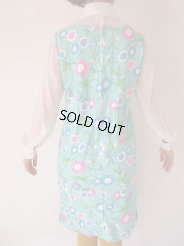 画像5: 【チャーミングに目立つ*】海外ヴィンテージ*Dead stockワンピース