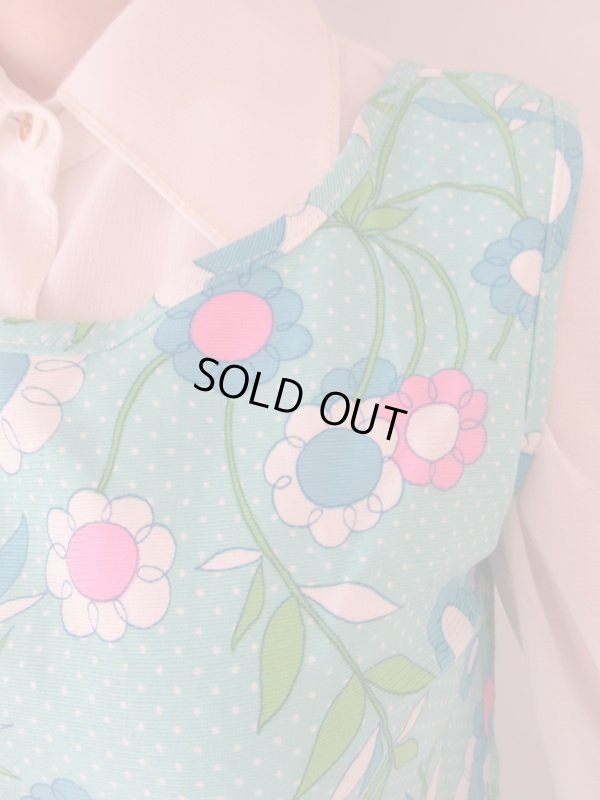 画像7: 【チャーミングに目立つ*】海外ヴィンテージ*Dead stockワンピース