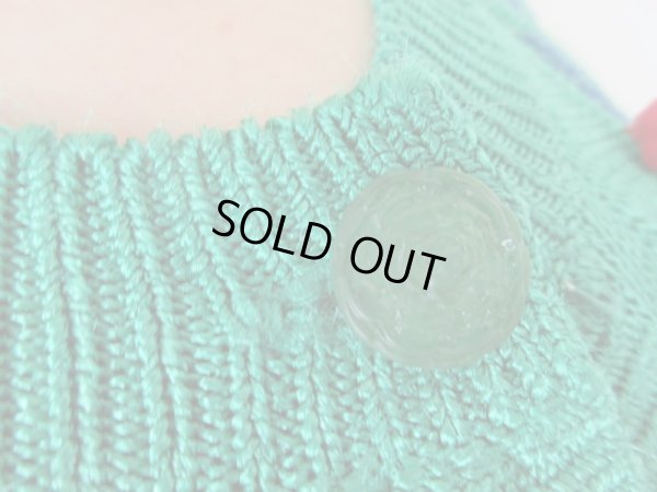 画像6: 立体ステッチとポンポンのカーディガン