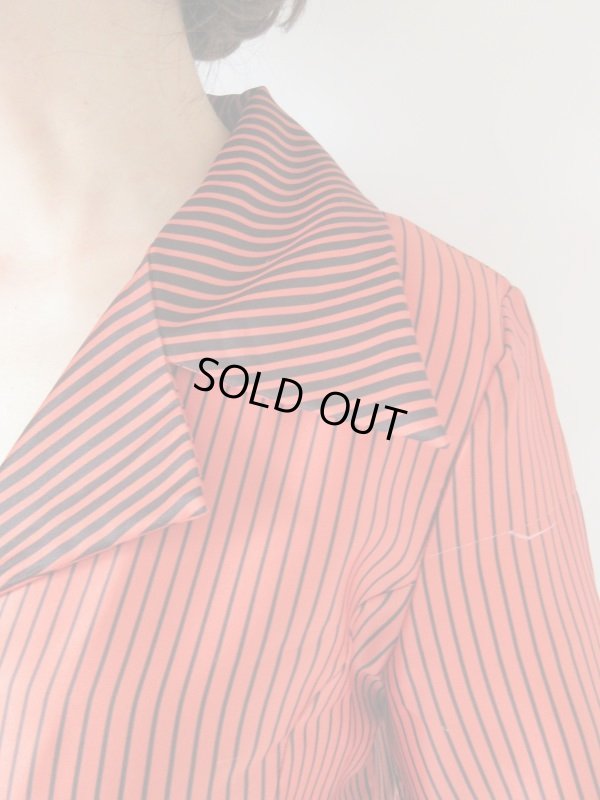 画像6: アジサイとストライプ柄のワンピース