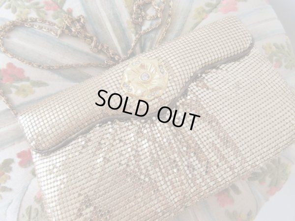 画像3: お花装飾のメタリックチェーンバッグ