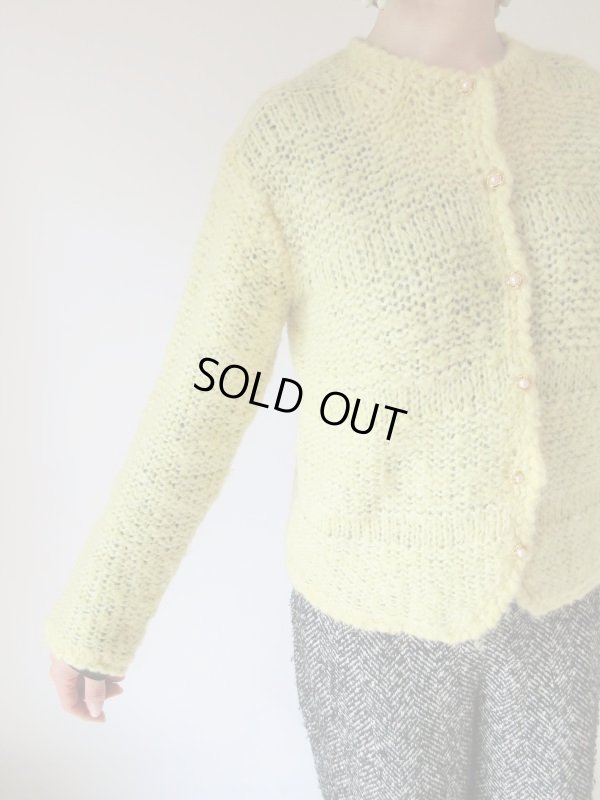 画像6: レモンミルク色ニットカーディガン