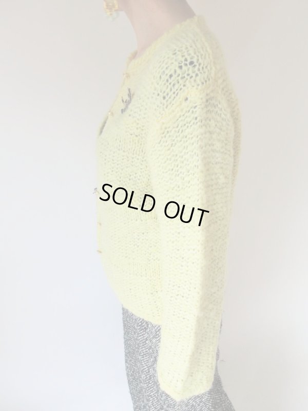 画像3: レモンミルク色ニットカーディガン
