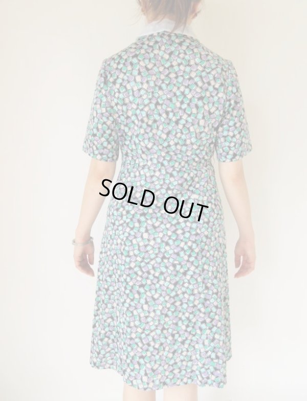 画像7: 爽やかチュールの切り替え襟ワンピース