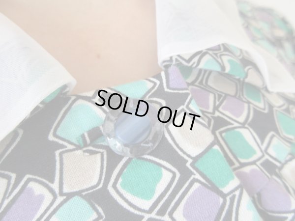 画像9: 爽やかチュールの切り替え襟ワンピース