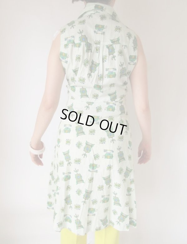 画像5: デットストック*電話柄がチャーミングなワンピース