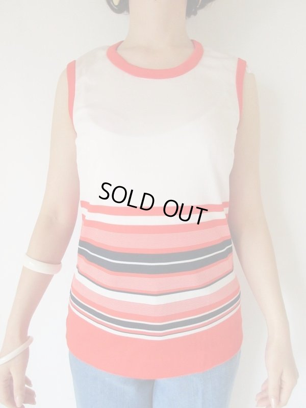 画像3: 未使用*海外ヴィンテージのトリコロールボーダー