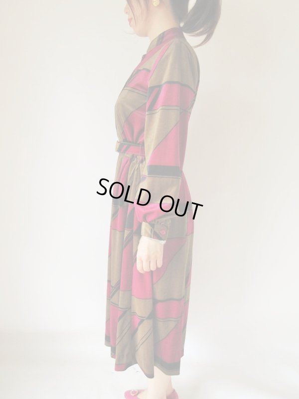 画像4: 未使用*ベロアタッチのシックワンピース