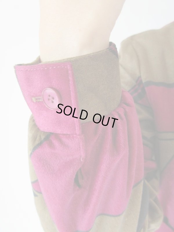 画像7: 未使用*ベロアタッチのシックワンピース