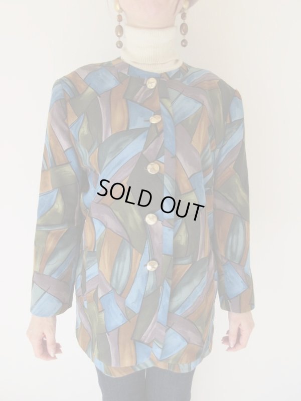 画像3: 英字ロゴボタンの大人カラーリングアウター