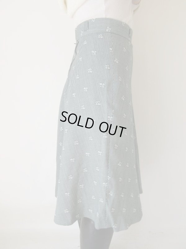 画像5: Dead stock*小花とストライプ柄スカート