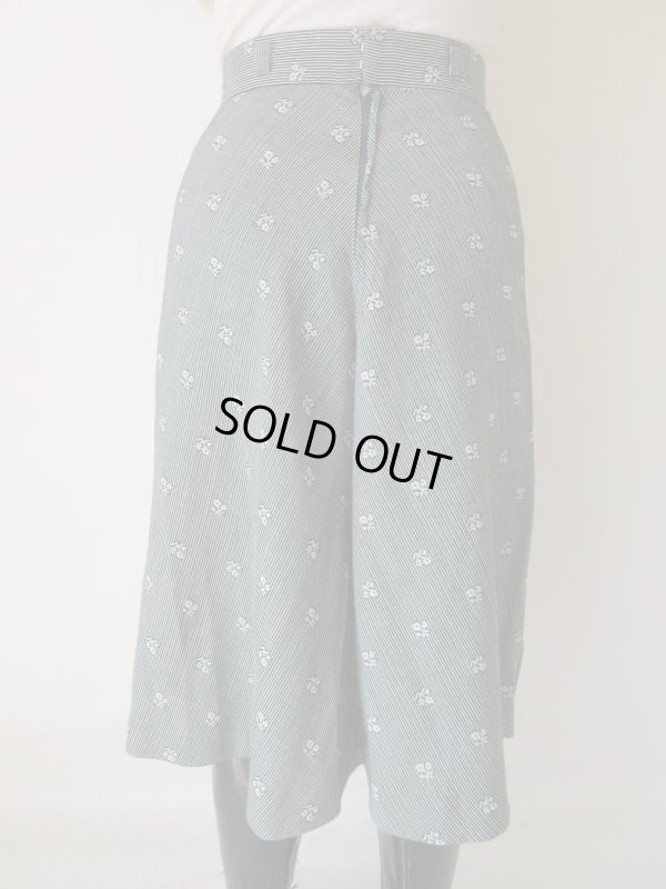 画像6: Dead stock*小花とストライプ柄スカート