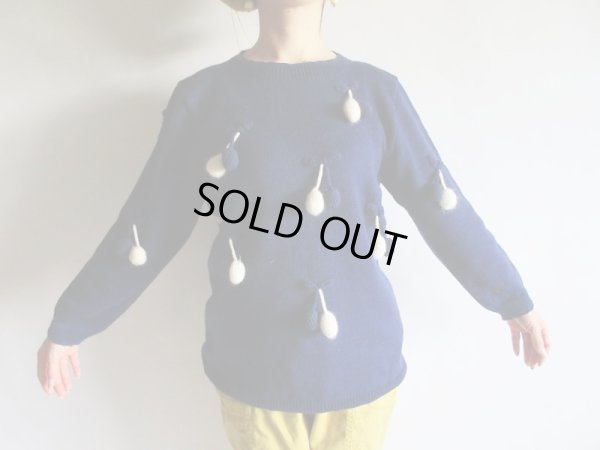 画像3: バイカラーのさくらんぼニット