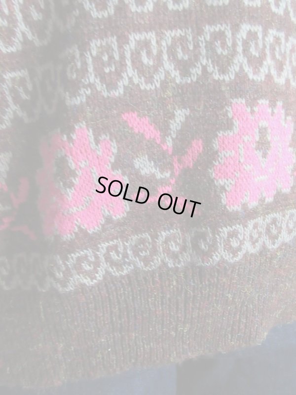 画像8: チャーミングフラワーデザインニット