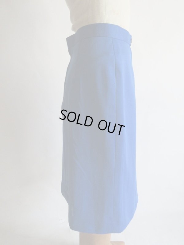 画像5: Dead stock*ロイヤルブルーのワンカラースカートｗ75