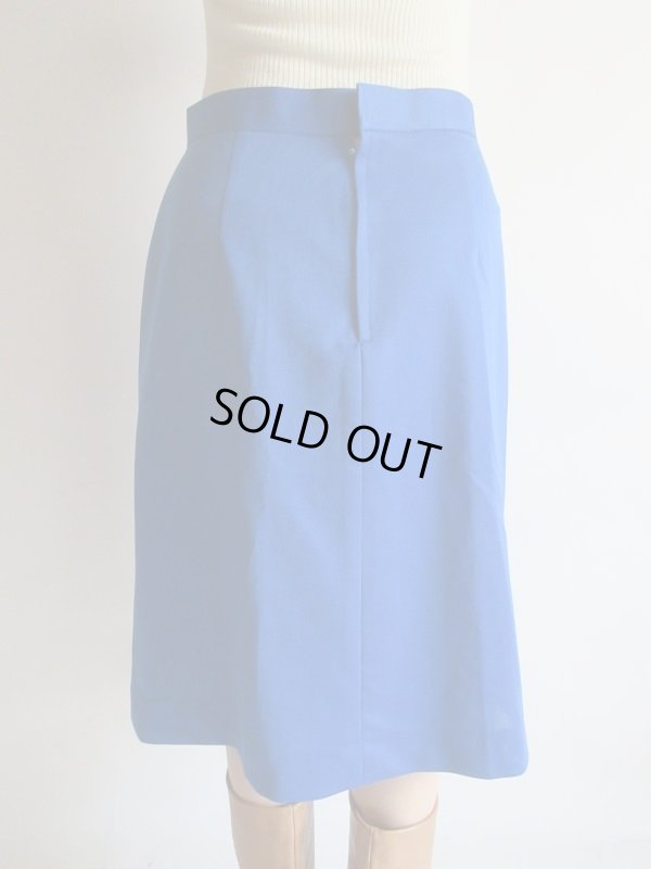 画像7: Dead stock*ロイヤルブルーのワンカラースカートｗ75