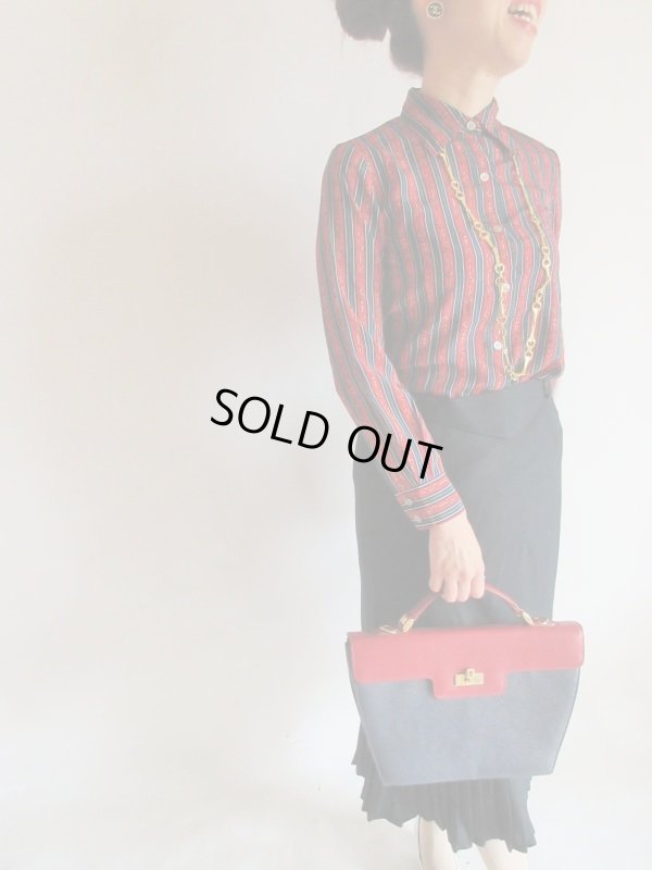 画像3: 海外ヴィンテージ*裾プリーツの美シルエットスカート（ベルト付き）