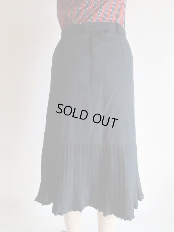 画像6: 海外ヴィンテージ*裾プリーツの美シルエットスカート（ベルト付き）