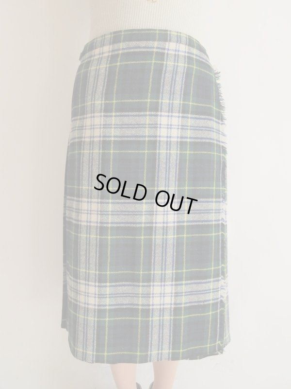 画像3: 海外vintage*チェック柄ラップスカート
