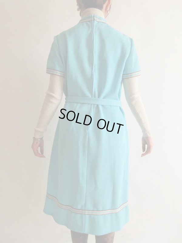 画像5: 海外ヴィンテージ*ジャージ素材のレトロシルエットワンピース