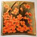 画像4: オレンジ×茶グラデーションの花柄スカーフ