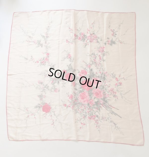 画像3: Dead stock*優しい桜色の花柄スカーフ