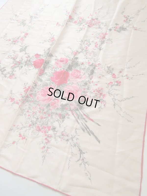 画像4: Dead stock*優しい桜色の花柄スカーフ