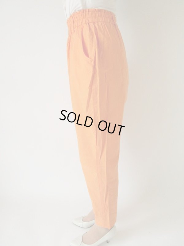 画像4: ビタミンオレンジのテーパードパンツ（ウエストゴム）