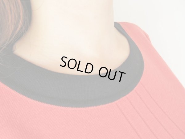 画像5: ネイビー切り替えのバイカラーニット