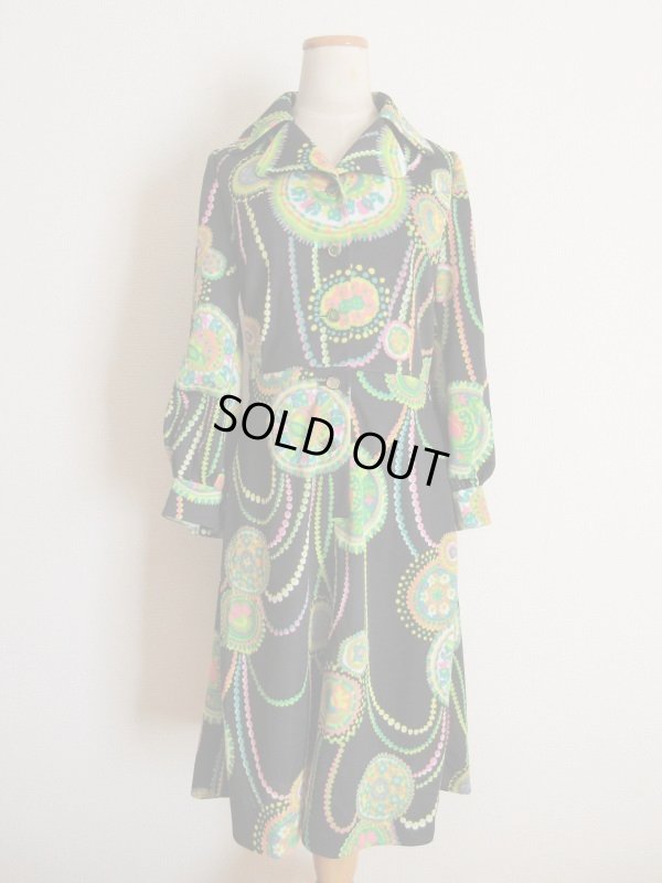 画像3: １点モノ*カラフルサイケなワンピース