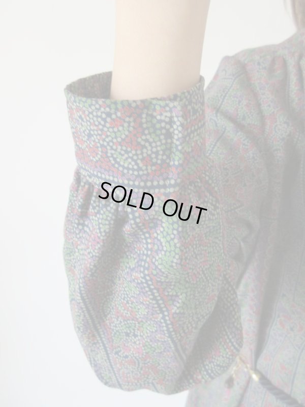 画像9: シェルの葉っぱ型ベルト付きワンピース