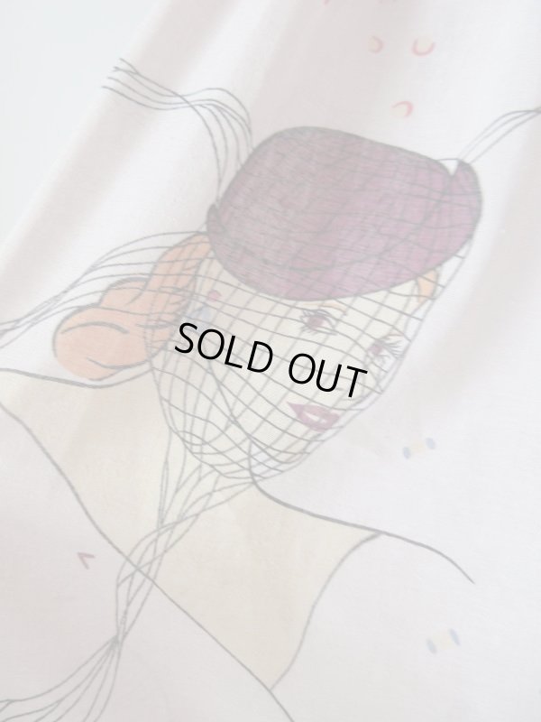 画像8: オシャレなレディー柄のウエストゴムスカート