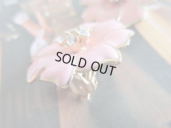 画像3: お花にラインストーンのイヤリング