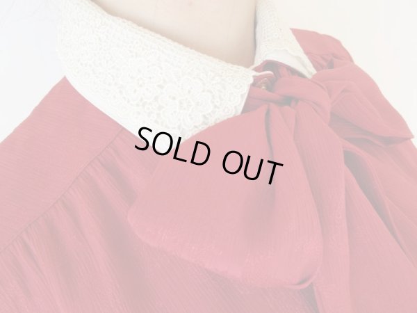 画像7: ライオンボタンの白レース切り替えワンピース