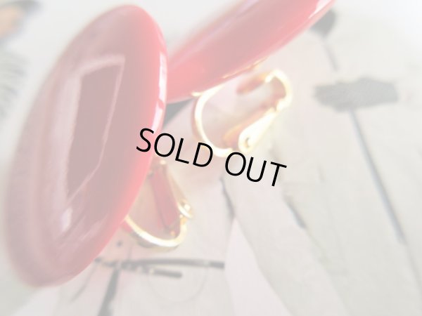 画像3: Dead stock*赤マルイヤリング