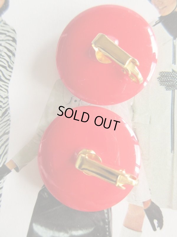 画像4: Dead stock*赤マルイヤリング