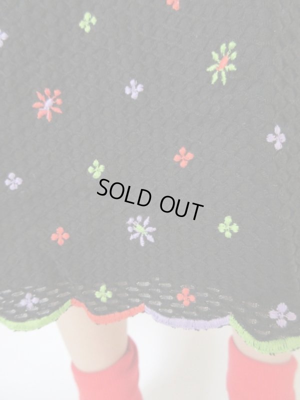 画像8: お仕立て品*カラフル花柄刺繍ワンピース