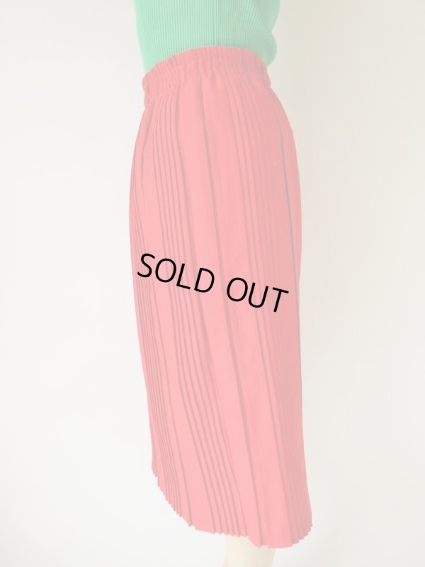 画像4: トマトレッドのプリーツスカート（ウエストゴム）