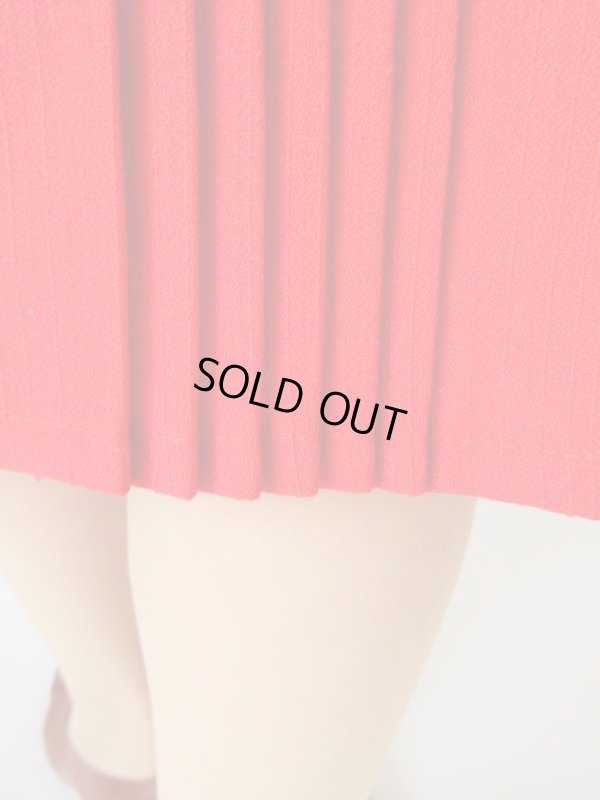 画像8: トマトレッドのプリーツスカート（ウエストゴム）