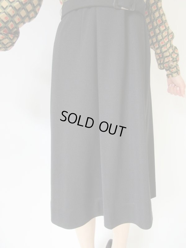 画像8: 幾何学スクエアー柄のボウタイワンピース