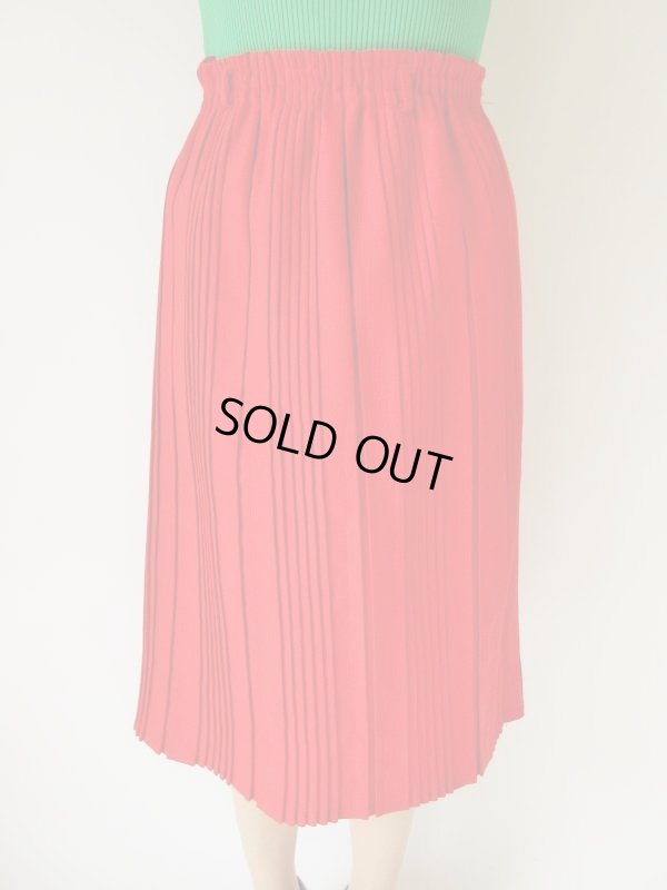 画像3: トマトレッドのプリーツスカート（ウエストゴム）